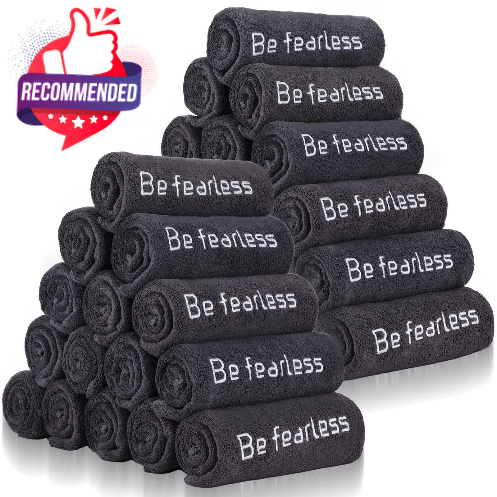 Newwiee 36 Pcs Microfiber Gym Towels for Exercise Fitness Bulk 32 x 16 Inch…