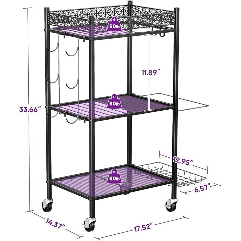 Yoga Mat Storage Rack Home Gym Organizer Metal Fitness Equipment Holder Wheels