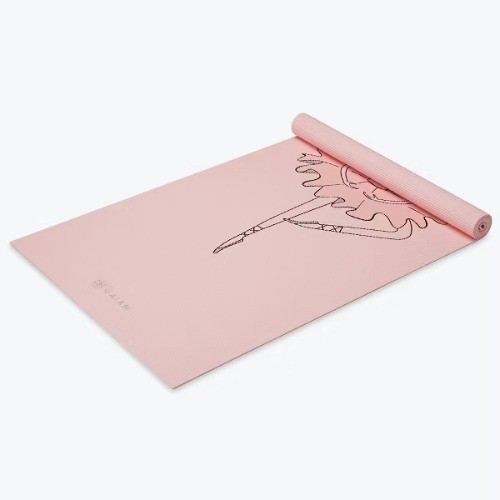 Gaiam Kids’ Ballerina Yoga Mat – Light Pink(3mm)