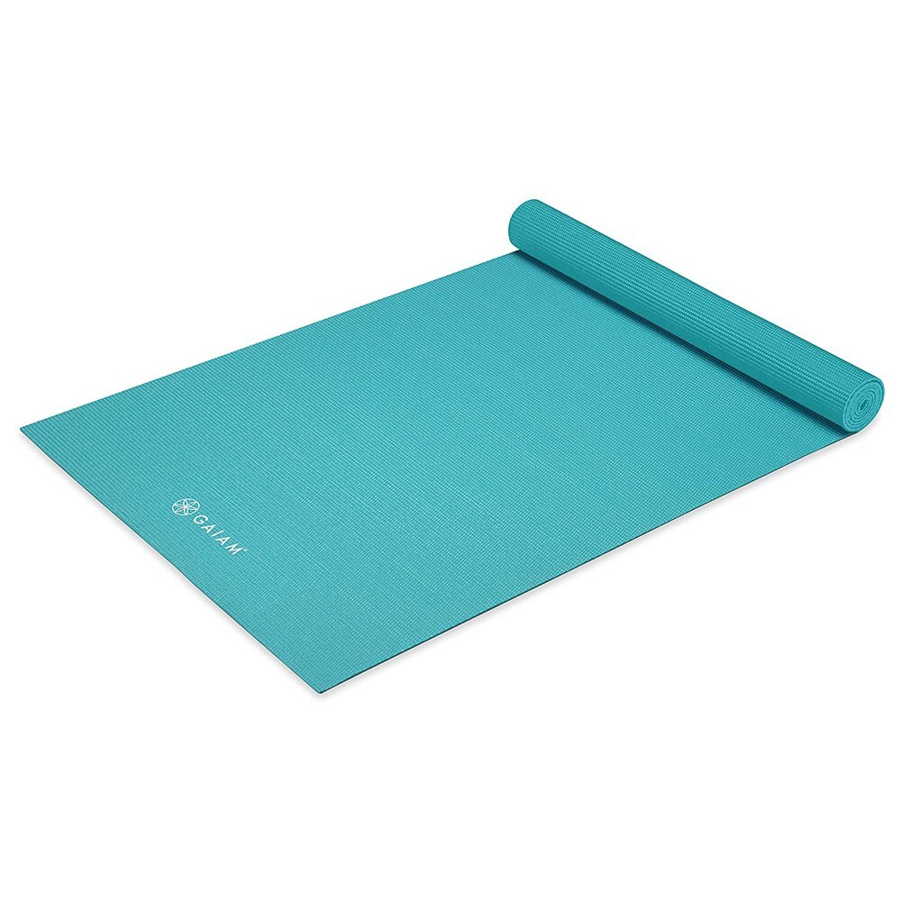 Premium GAIAM Yoga Mat for Exercise, Fitness & Pilates – Solid Color (68″ x 24″)