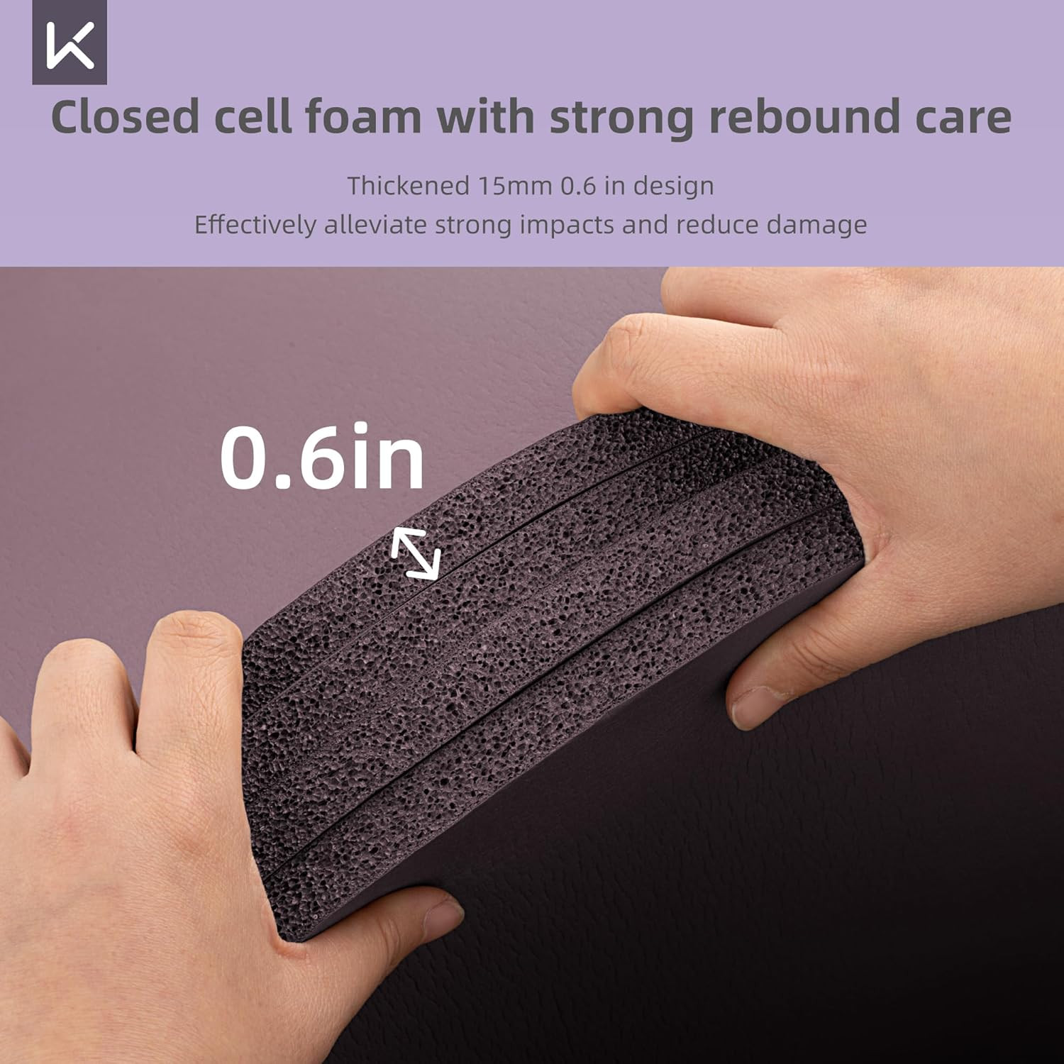 Extra Thick NBR Yoga Mat for Women & Men, 15Mm Thick, 72”X32” Large Exercise Mat