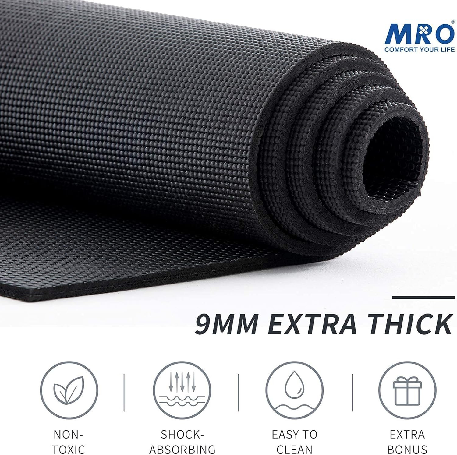 Extra Large Non-Slip Yoga Mat – Thick & Wide for Home Gym, Pilates & Stretching