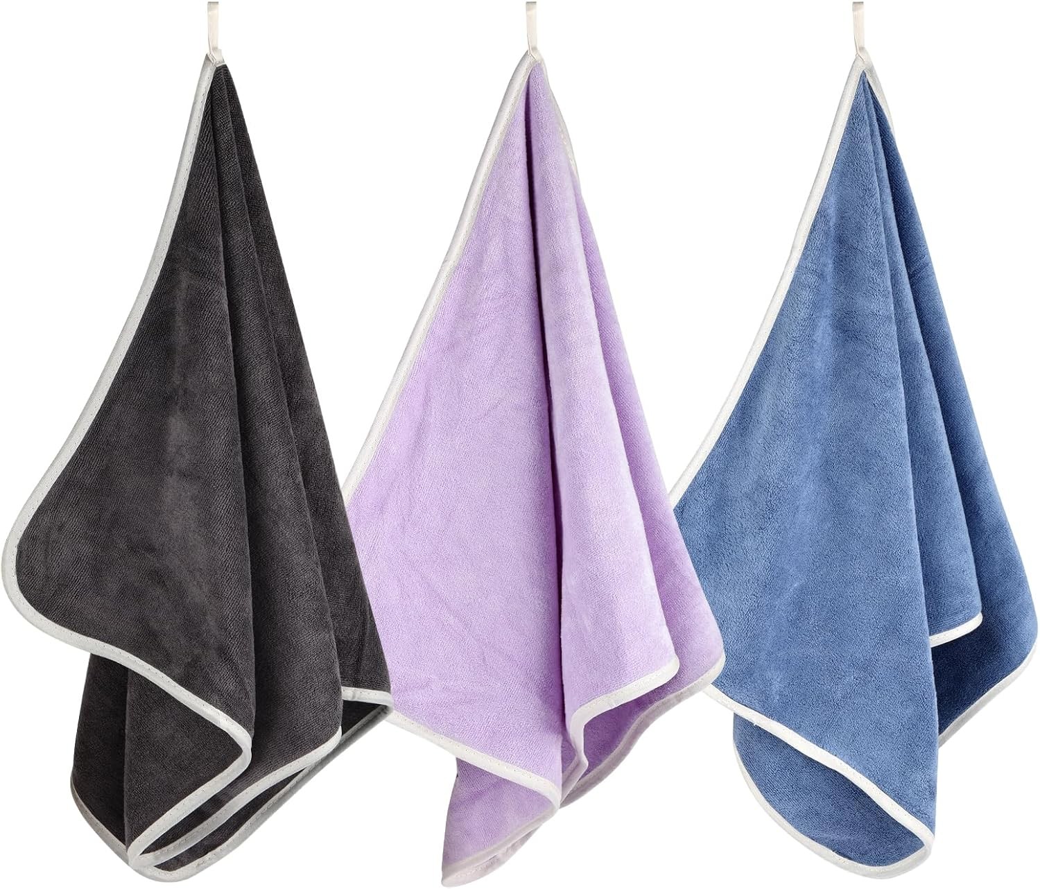 3 Pack Microfiber Gym Towels, Super Soft, Quick Drying, 14.2″ x 30″ | Absorbent