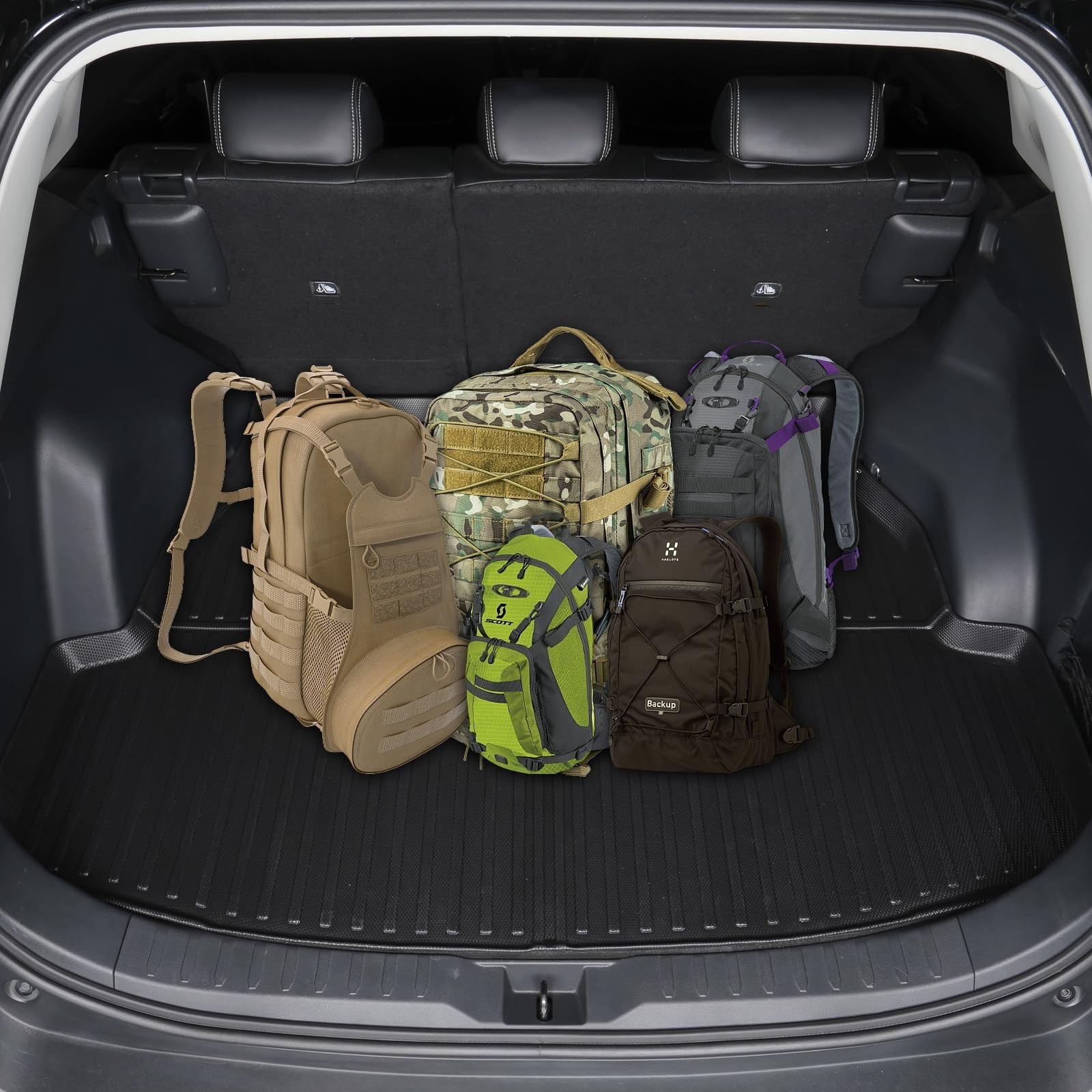 EnergyyWing All-Weather TPE Floor Mats & Cargo Liner with Backrest Mats Full …