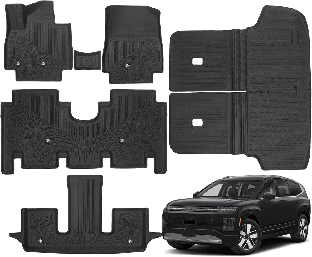 Promrmr TPE Floor Mats Set for Hyundai Ioniq 9 7-Seats 2026, All-Weather Wate…