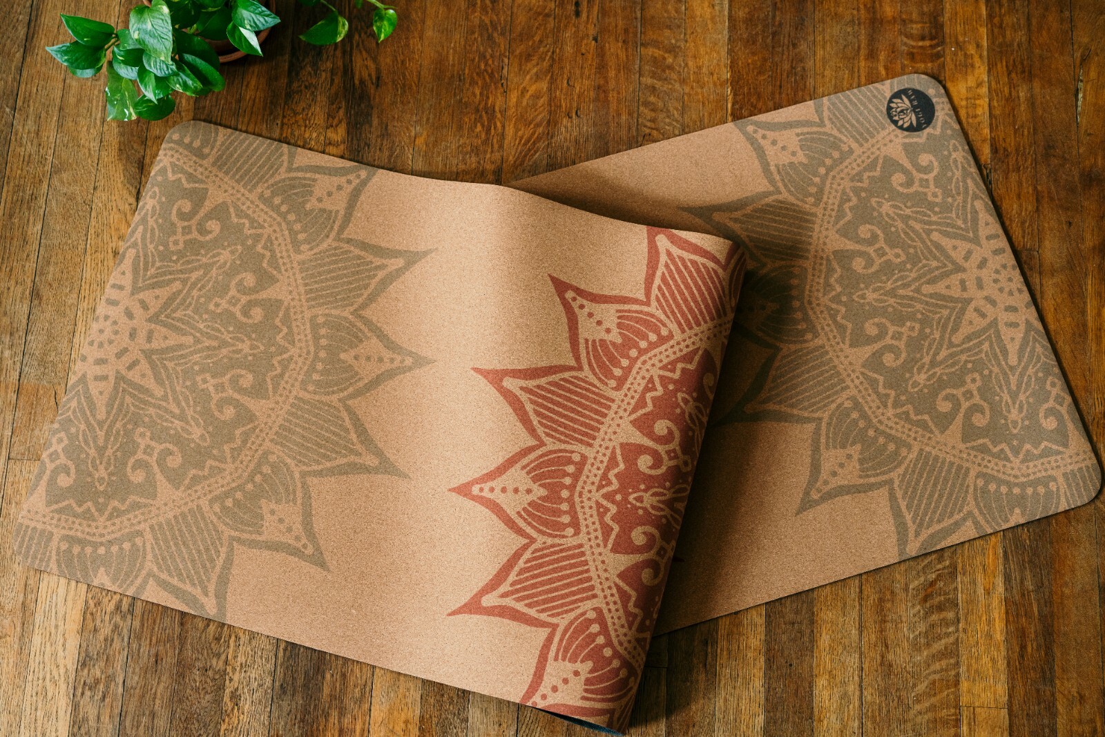 CORK YOGA MAT Mandala | 100% Natural Rubber | Non Slip | Eco Friendly