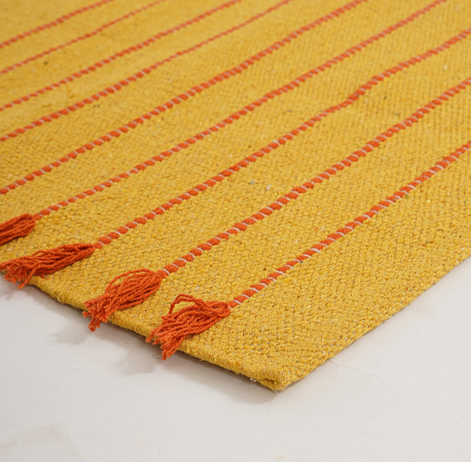 Yoga Mat Thick Non Slip Organic Cotton Exercise Workout Mat Pilates Rug 2×6 FT