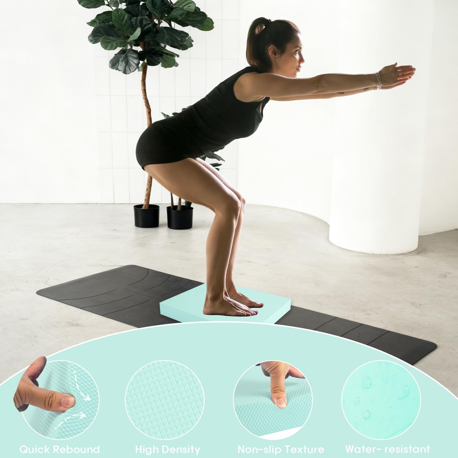 Balance Pad – Stability Trainer for Balance, Stretching, Physical Therapy,
