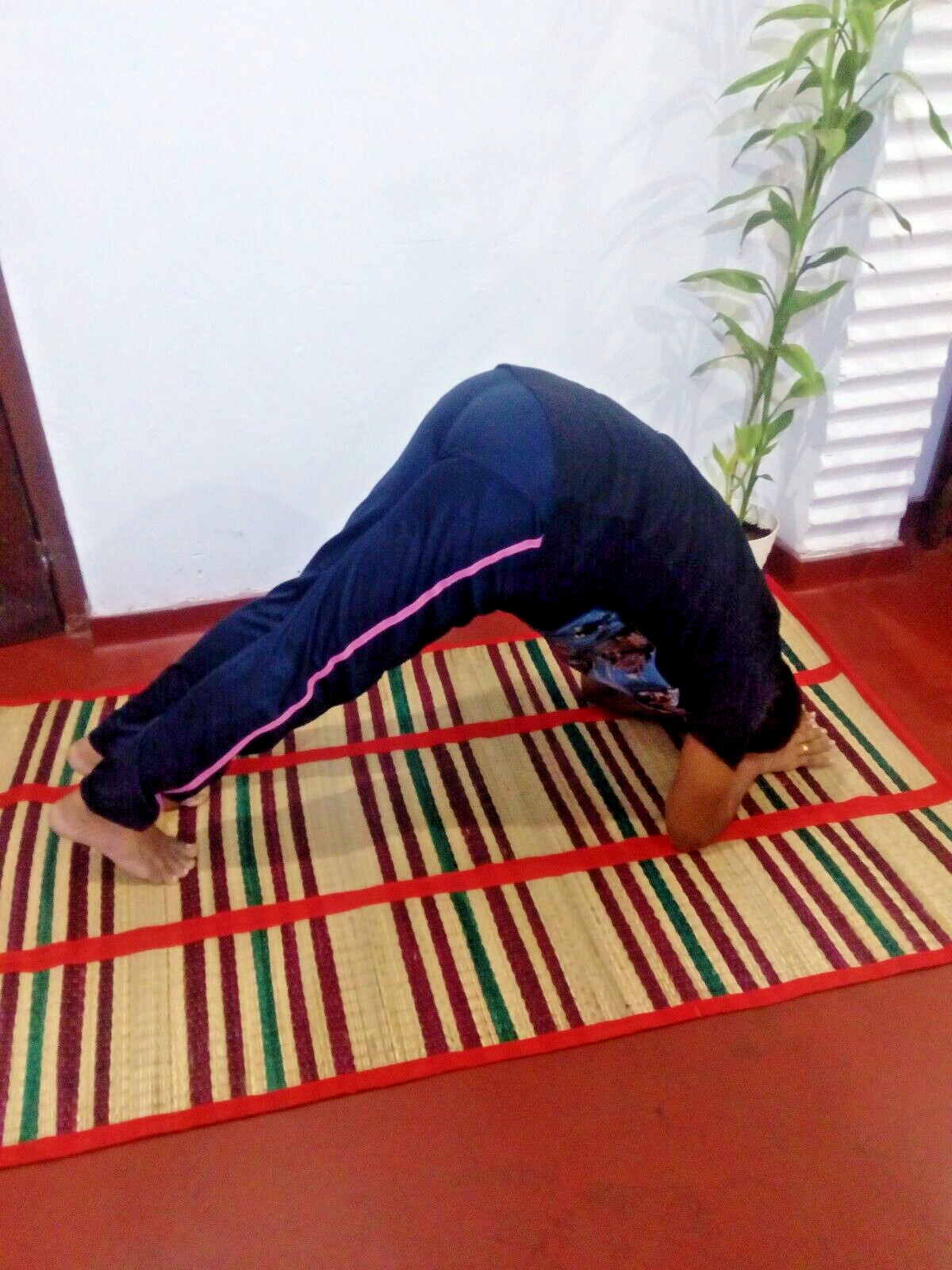 Yoga Mat Fitness Gym Exercise Reed Mat Eco Friendly Hand Woven “Pan Padura”.