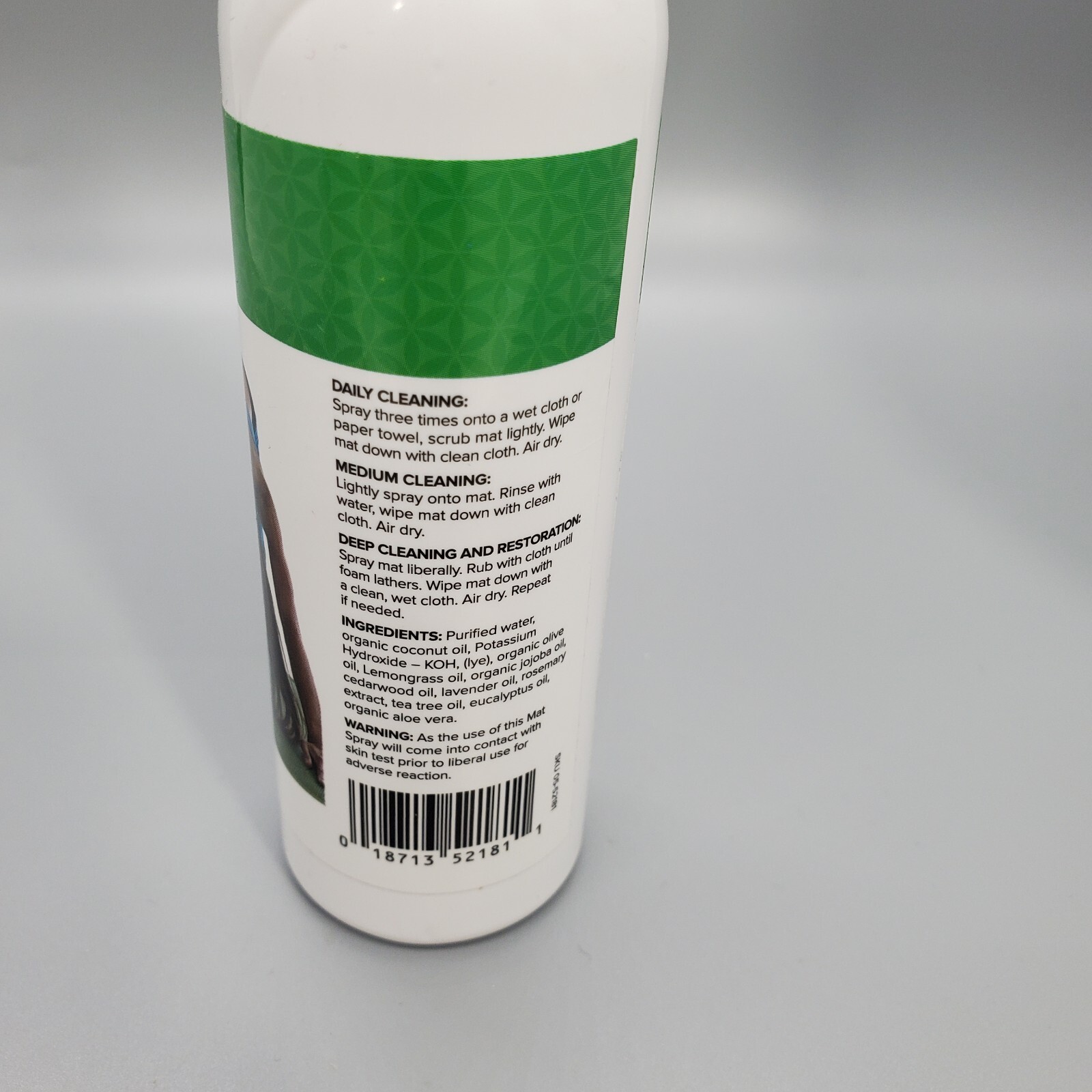 GAIAM Yoga Mat Wash Spray All Natural + Organic Oils 4oz 118ml Made USA