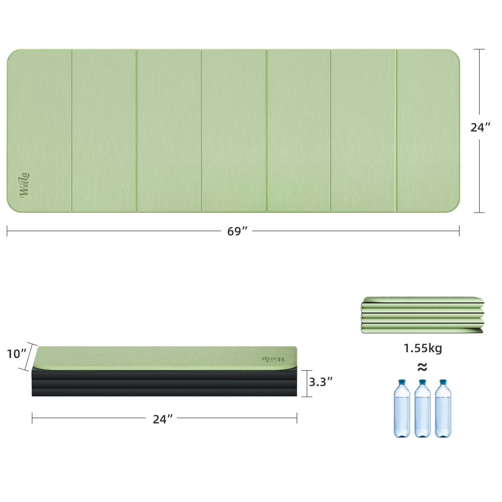 1/2 Inch Extra Thick Yoga Mat Pilates Equipment, 70″x24″ Odorless Workout Mat…