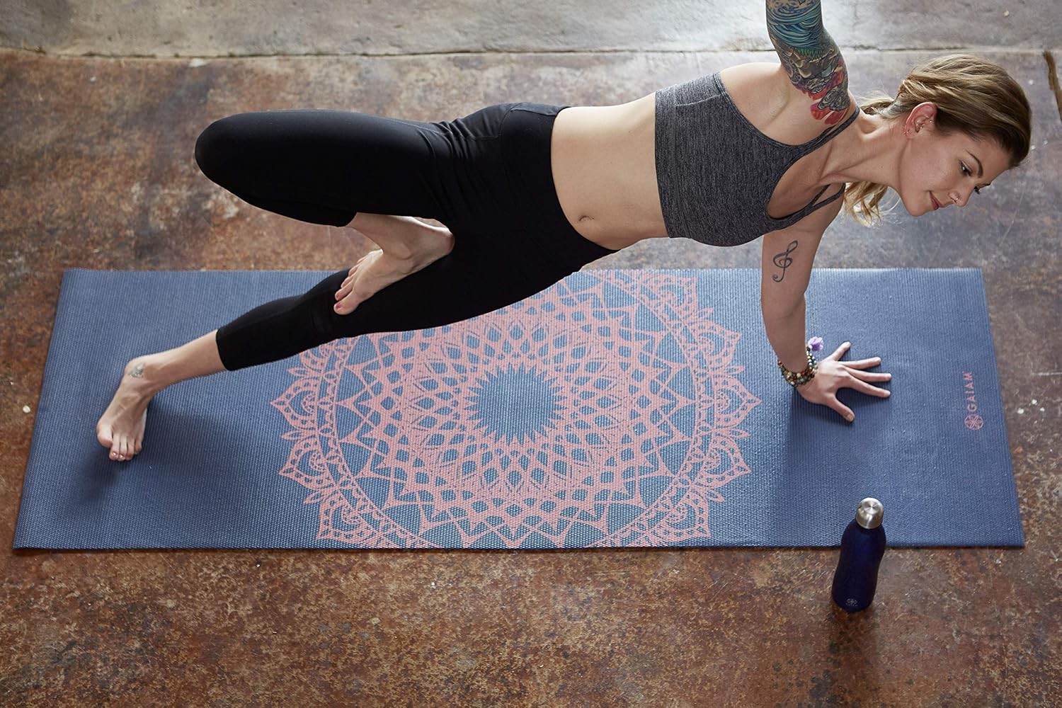 Print Yoga Mat Non Slip Exercise & Fitness Mat All Types of Yoga Pilates & Floor