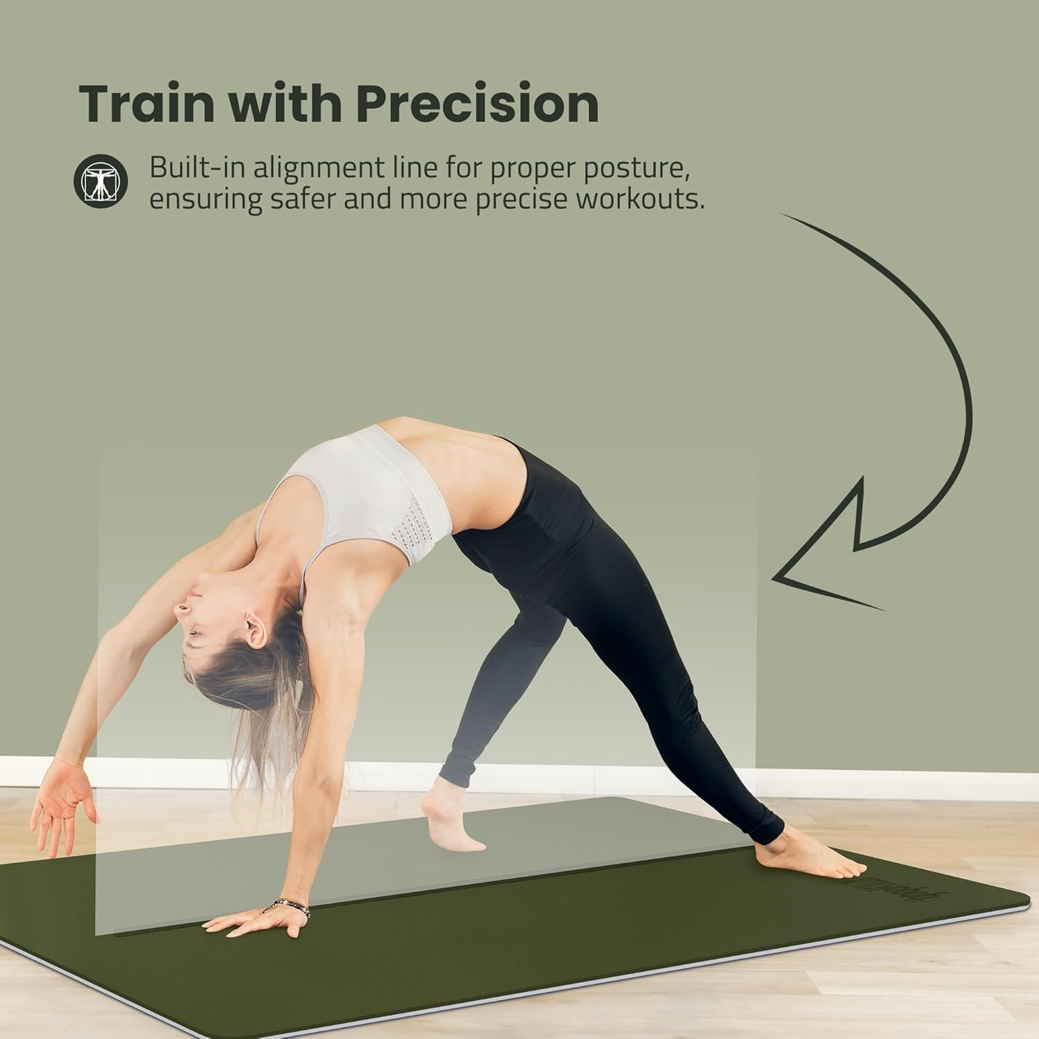 Extra Wide Yoga Mat for Men Women (72″L X 36″W) Non Slip Fitness & Exercise Mat