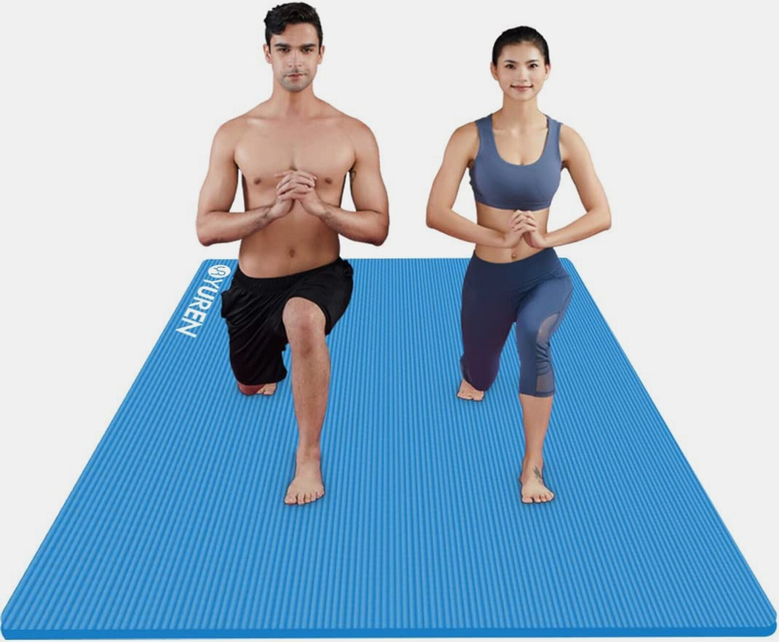 Yuren Long Non Slip Exercise Yoga Mat w/ Storage Pouch 52 x 78″ or 49X75″ NY NY