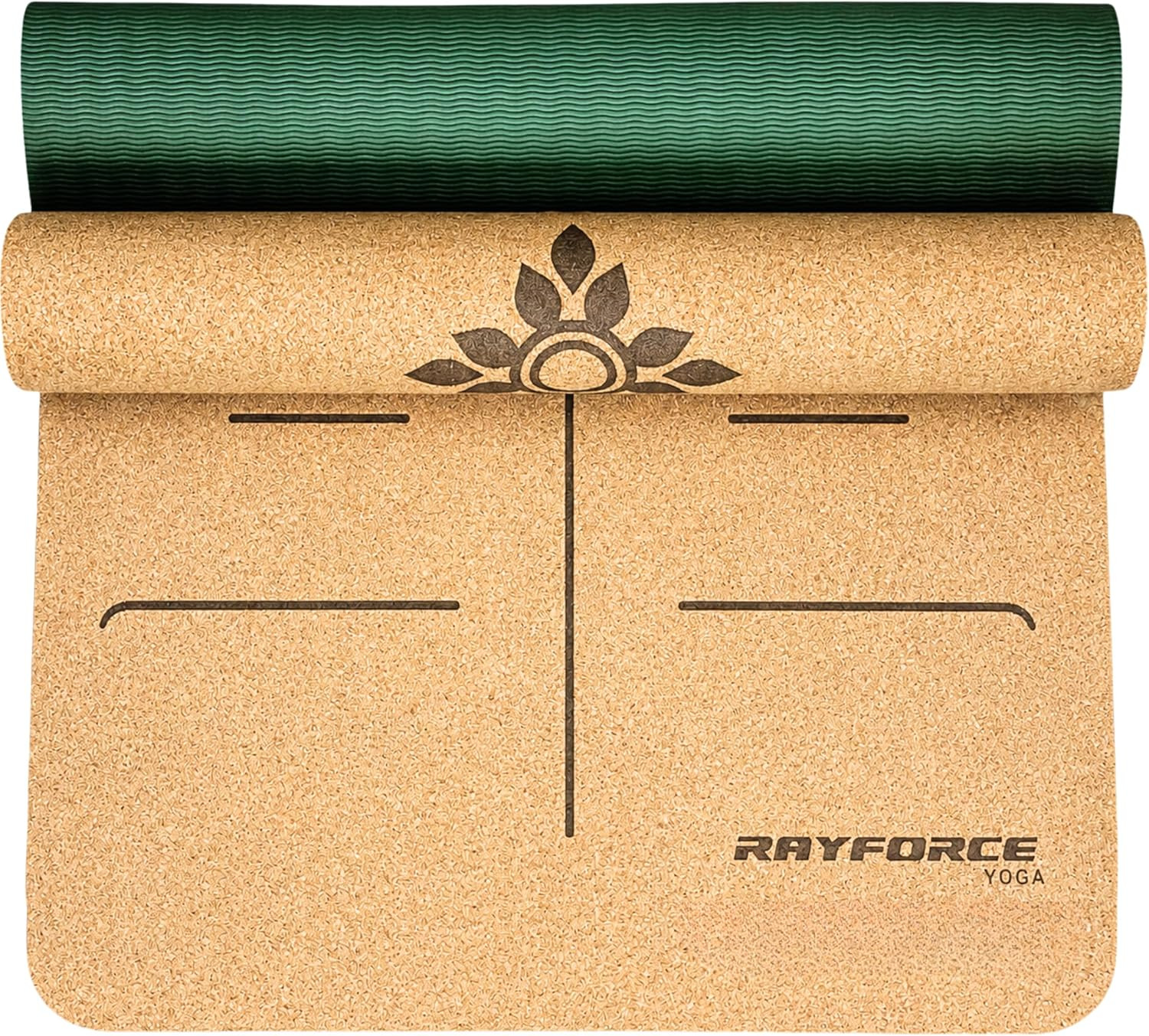 Hot Yoga PRO Cork Mat – 6MM Thick, Sweat-Activated Non-Slip Grip