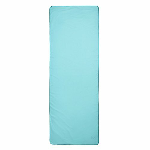 Yoga Mat, Mission VaporActive Yoga Mat Towel, Blue Curacao, 24.5″ x 69″.