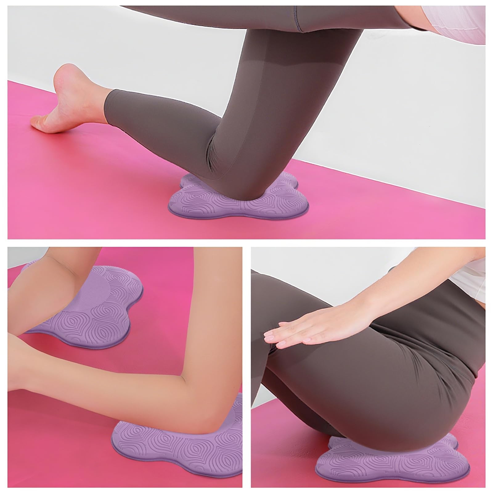 6 Pack Yoga Knee Pads, Pilates Knee Pad Cushion Extra Thick Foam for Knees Elbow