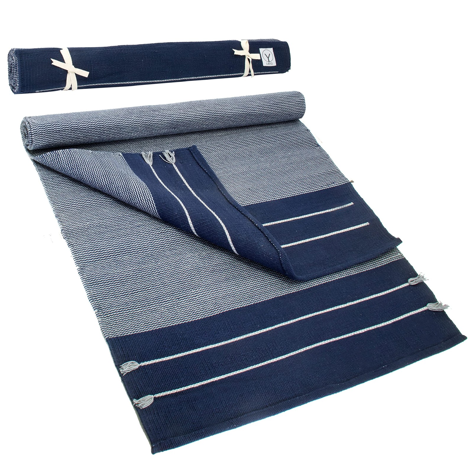 Handmade Organic Yoga Mat made with 100% Organic Cotton Yoga Mat – Natural Yo…