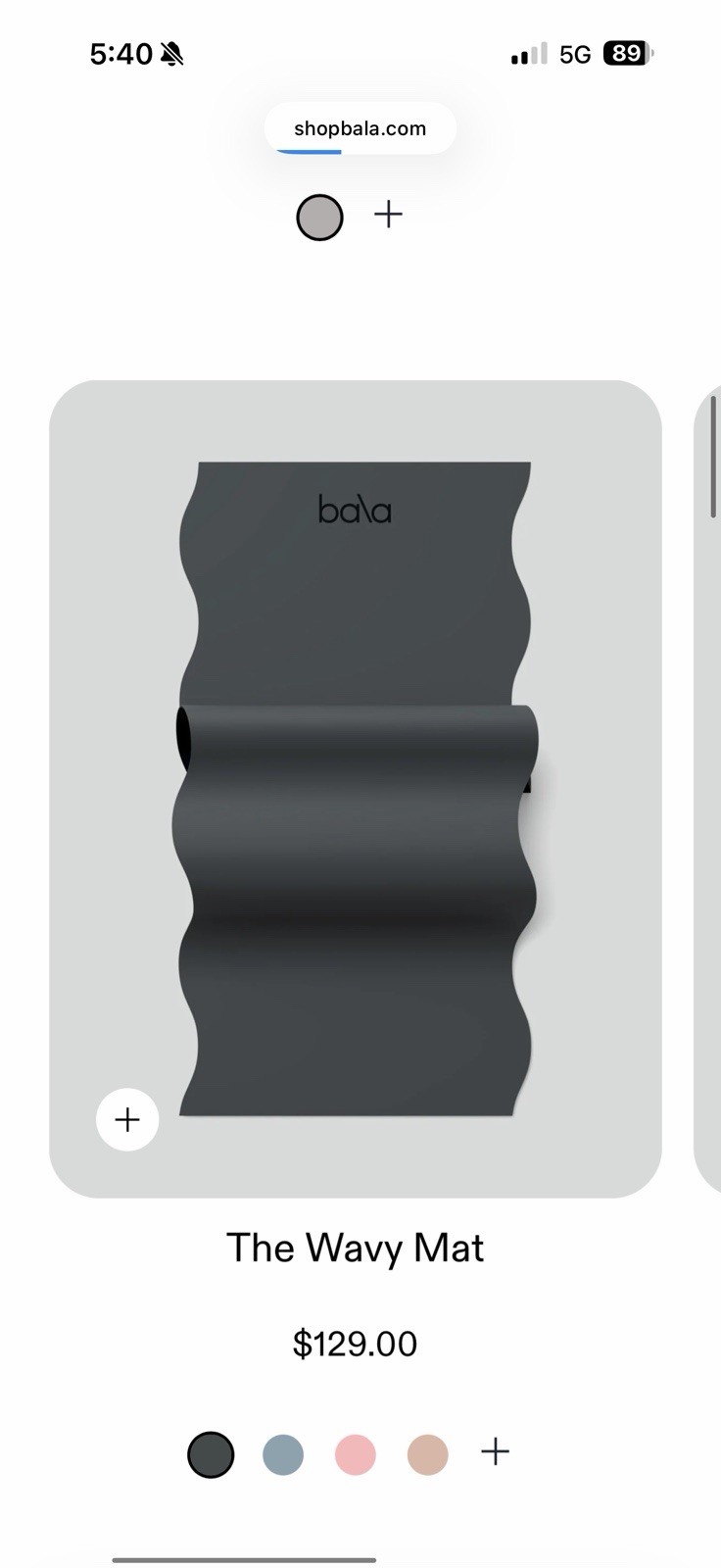 Bala Mat Wavy Black