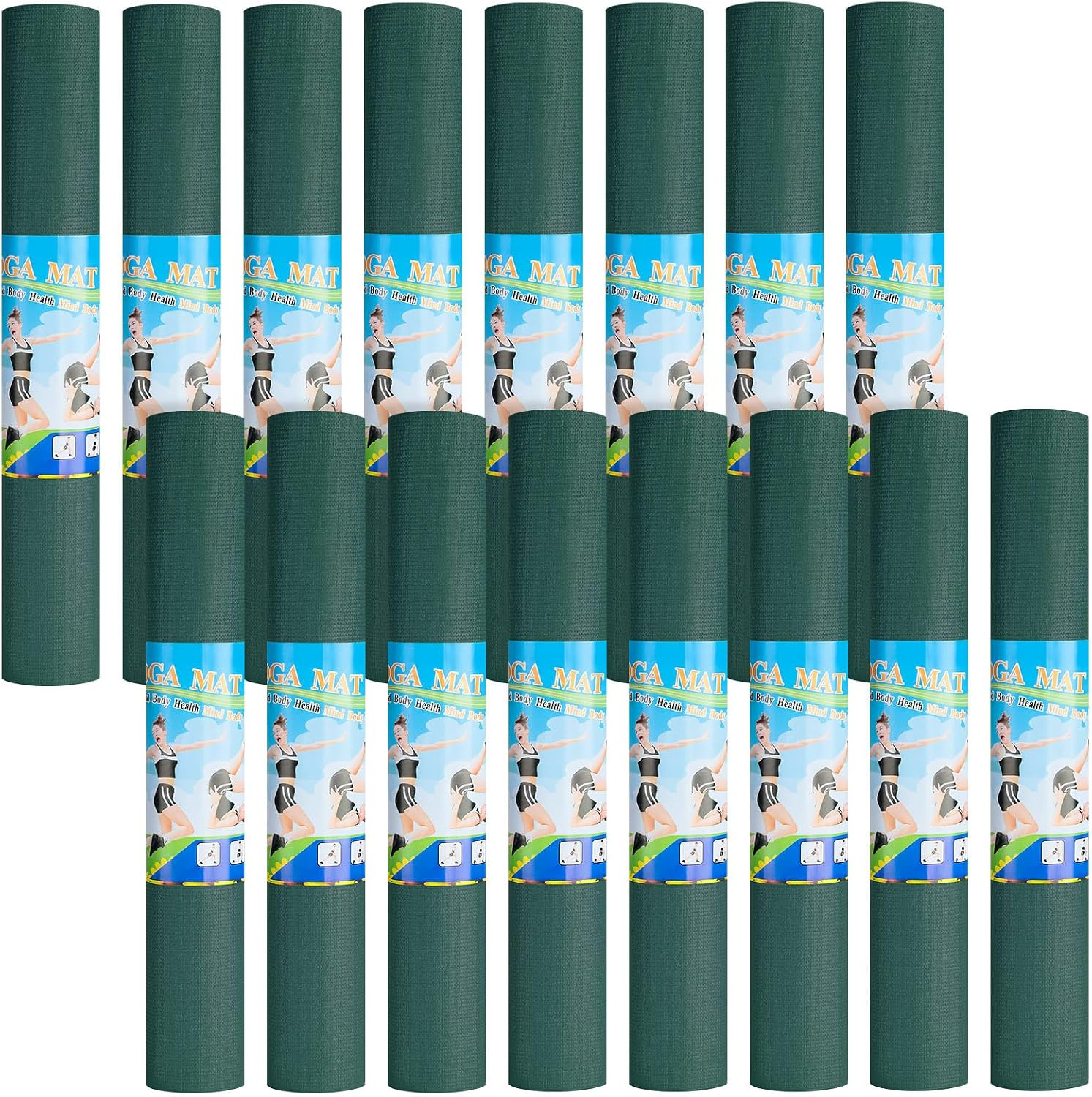 Non-Slip 3mm Yoga Mat – Durable PVC Fitness Pad for Home & Gym Workouts