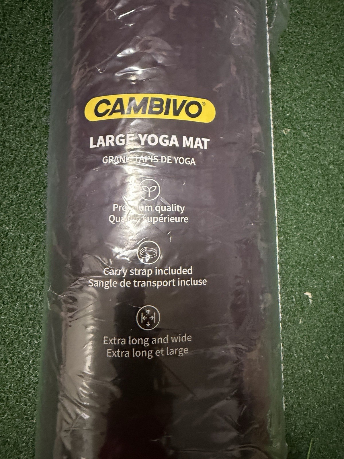 Extra Long Wide Foam Yoga Mat w/ Carry Strap