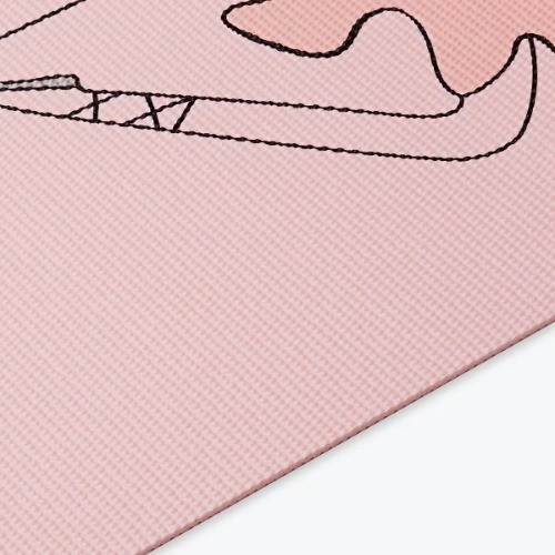 Gaiam Kids’ Ballerina Yoga Mat – Light Pink(3mm)