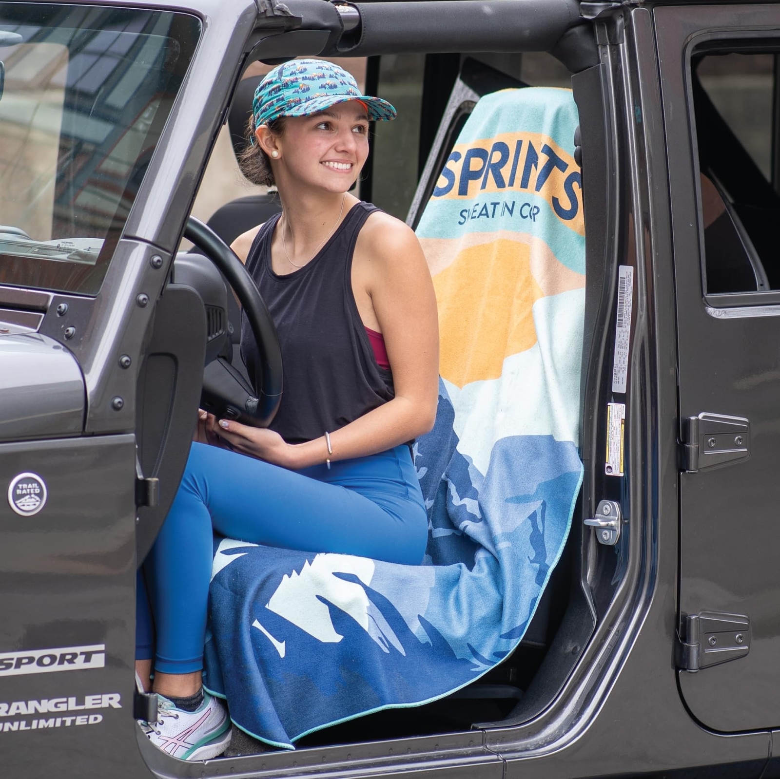 Sprints Athletic Running Towel, Full-Sized, Car Seat Cover – Moisture Wicking…