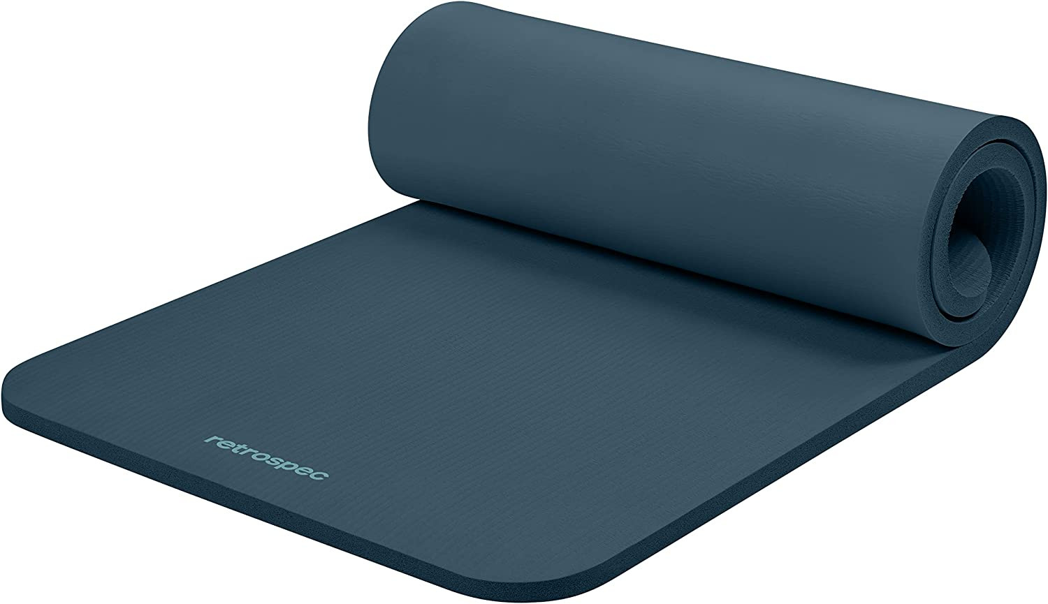Solana Yoga Mat 1″ Thick W/Nylon Strap for Men & Women – Non Slip Exercise Mat f