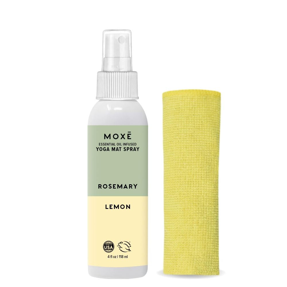 MOXE Yoga Mat Cleaner, Green America Certified, 4 Fl Oz (Pack of 1), Lavender