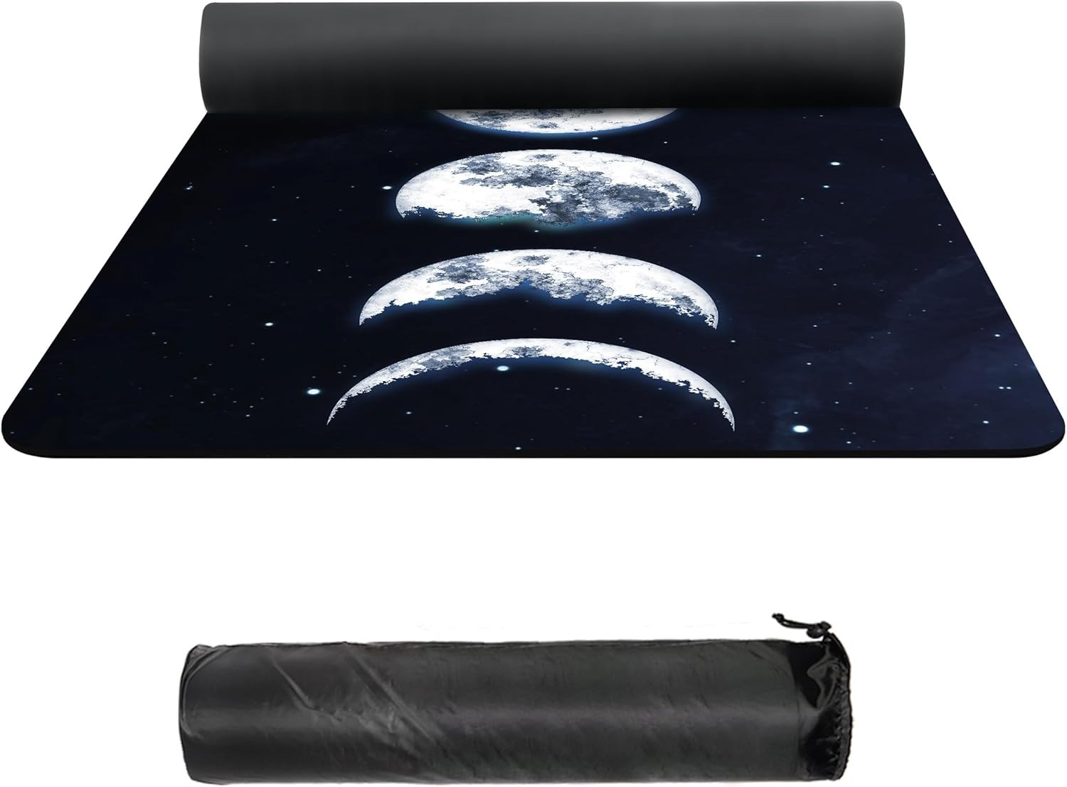 Suede TPE Yoga Mat High Density Non Slip Yoga Mats with Carrying Bag,72″X32″ Ext