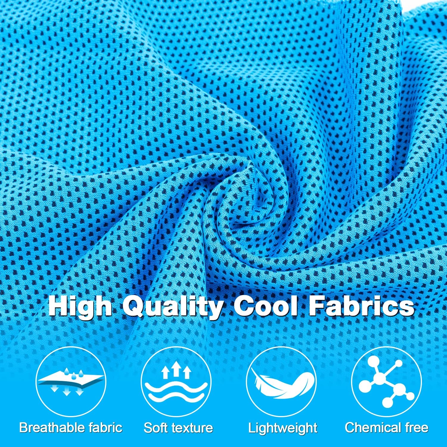 MENOLY 10 Pack Cooling Towels, 40″x12″ 10 Pack, 10 Pack（carrying Bag）