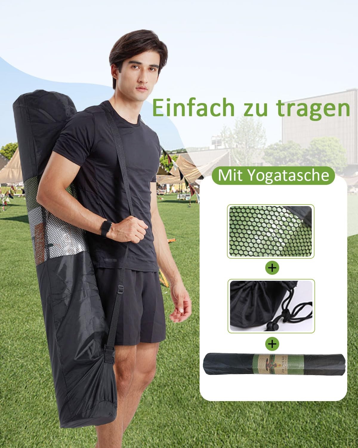 Yoga Mat XXL 200x130x1.5cm Non Slip TPE Gym Mat
