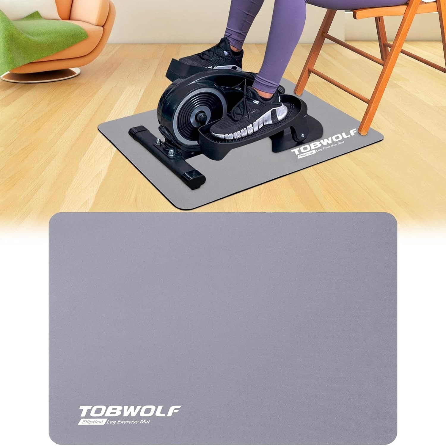 Non-Slip Mat for Under Desk Ellipticals – Stability & Floor Protection