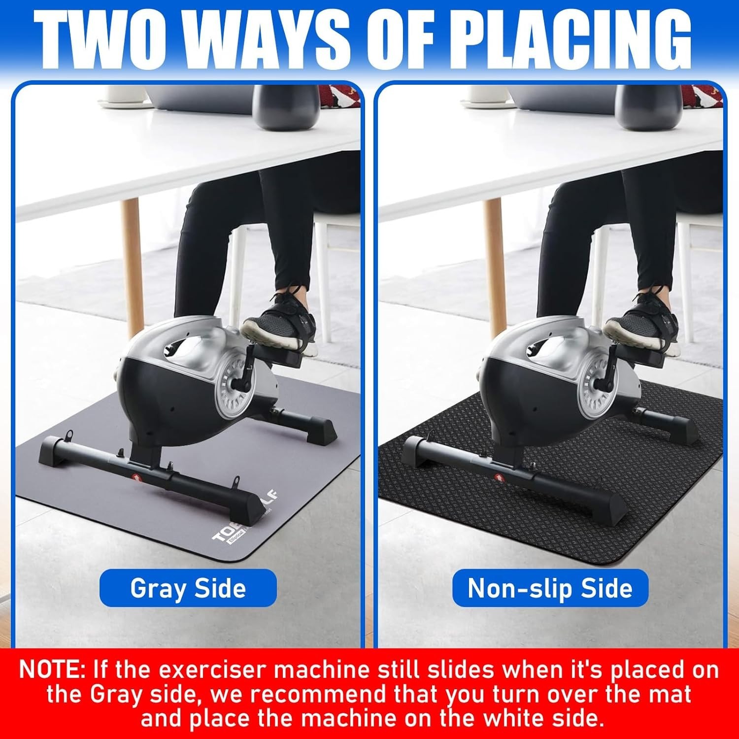 Non-Slip Mat for Under Desk Ellipticals – Stability & Floor Protection