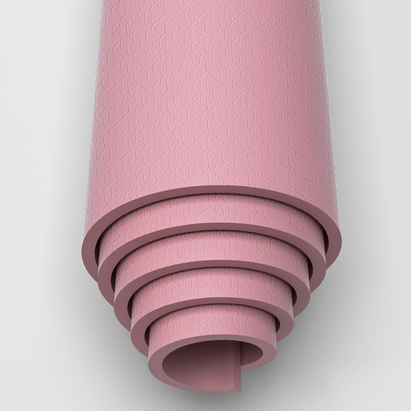 10 mm Yoga Mat 72″x26″ TPE NonSlip Exercise Mat 0.4″ Thick, EasytoCarry Fitne…