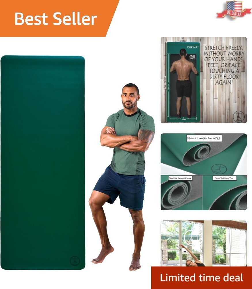 Premium XL Yoga Mat 84″ x 30″ – Ideal for Intense Workouts & Hot Yoga
