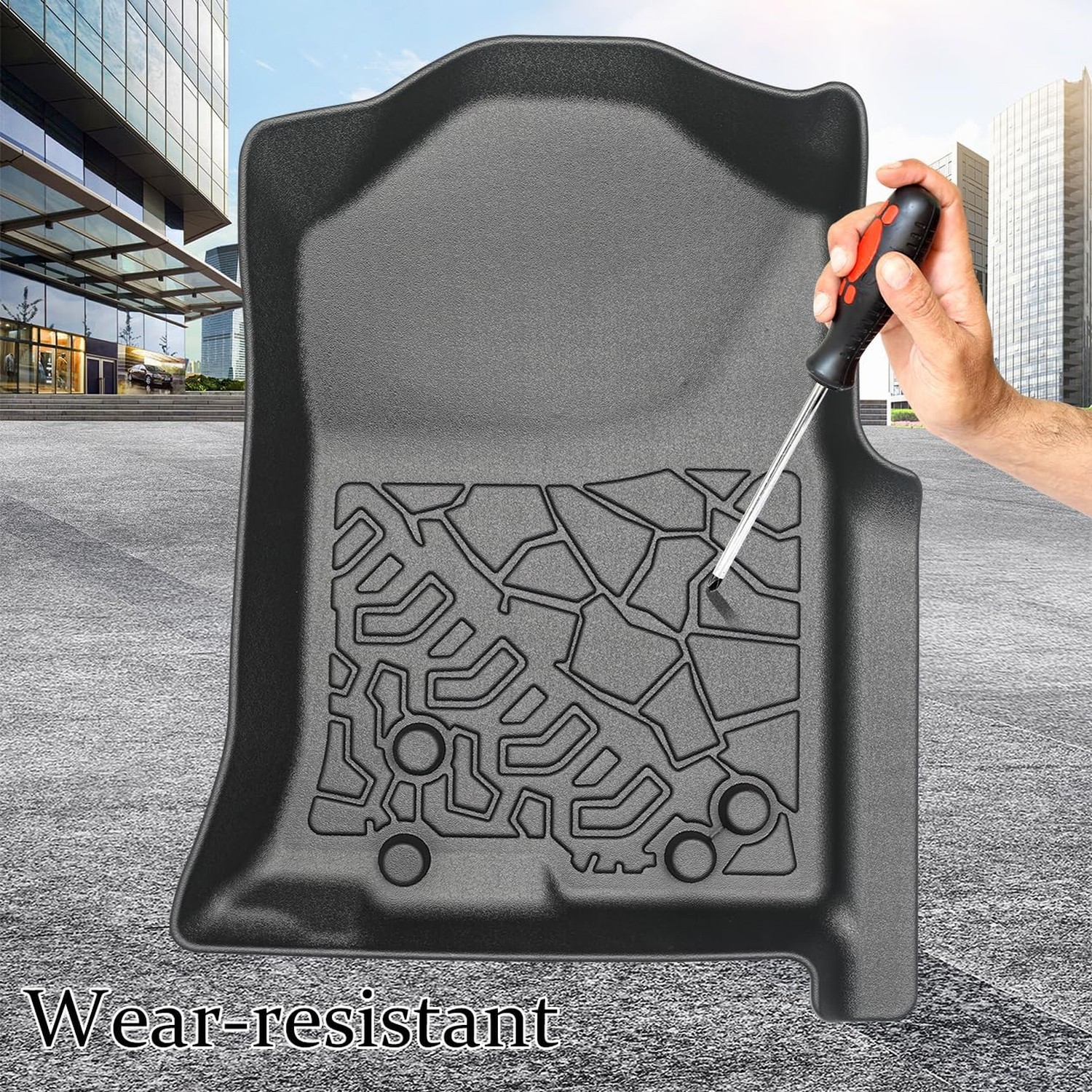 eAuto Life Car Floor Mats for Toyota Tacoma Double Cab 2005-2015 TPE Material…