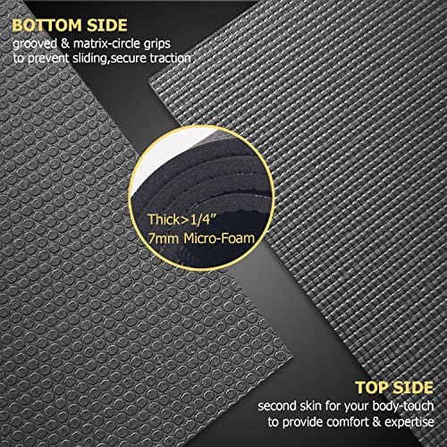 Large 12×6 ft Yoga Mat 7mm Extra Thick Non Slip Workout