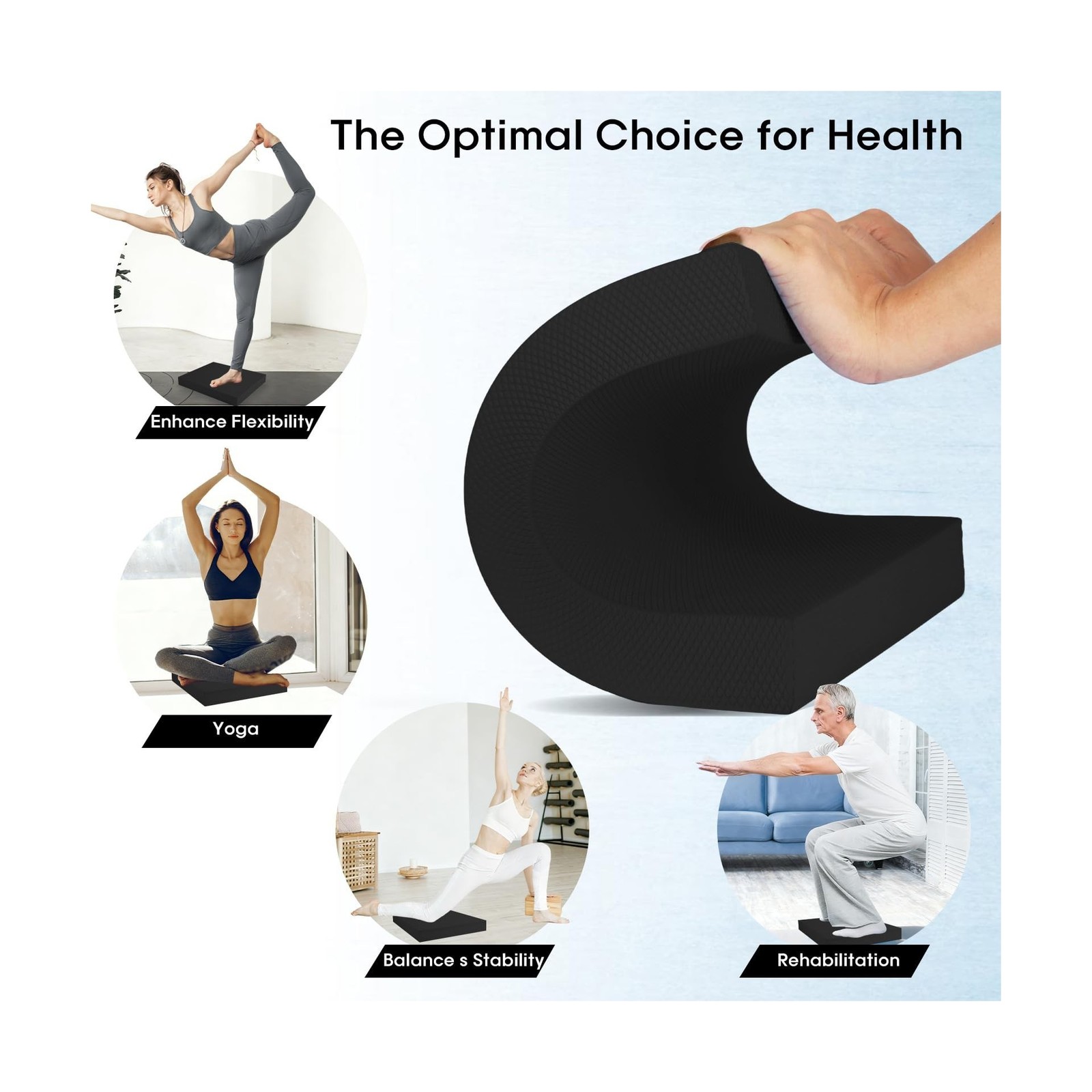 Exercise Balance Pad，Balance Foam Mat for Physical Therapy Equipment & St