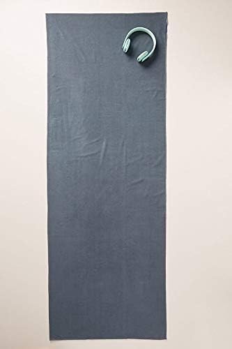 Shandali GoSweat Non-Slip Hot Yoga Towel with 72.00" x 26.50", Gray