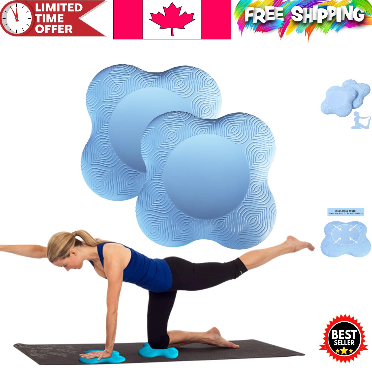 Premium Quality Extra Thick Yoga Knee Pads – Comfortable for All Activities