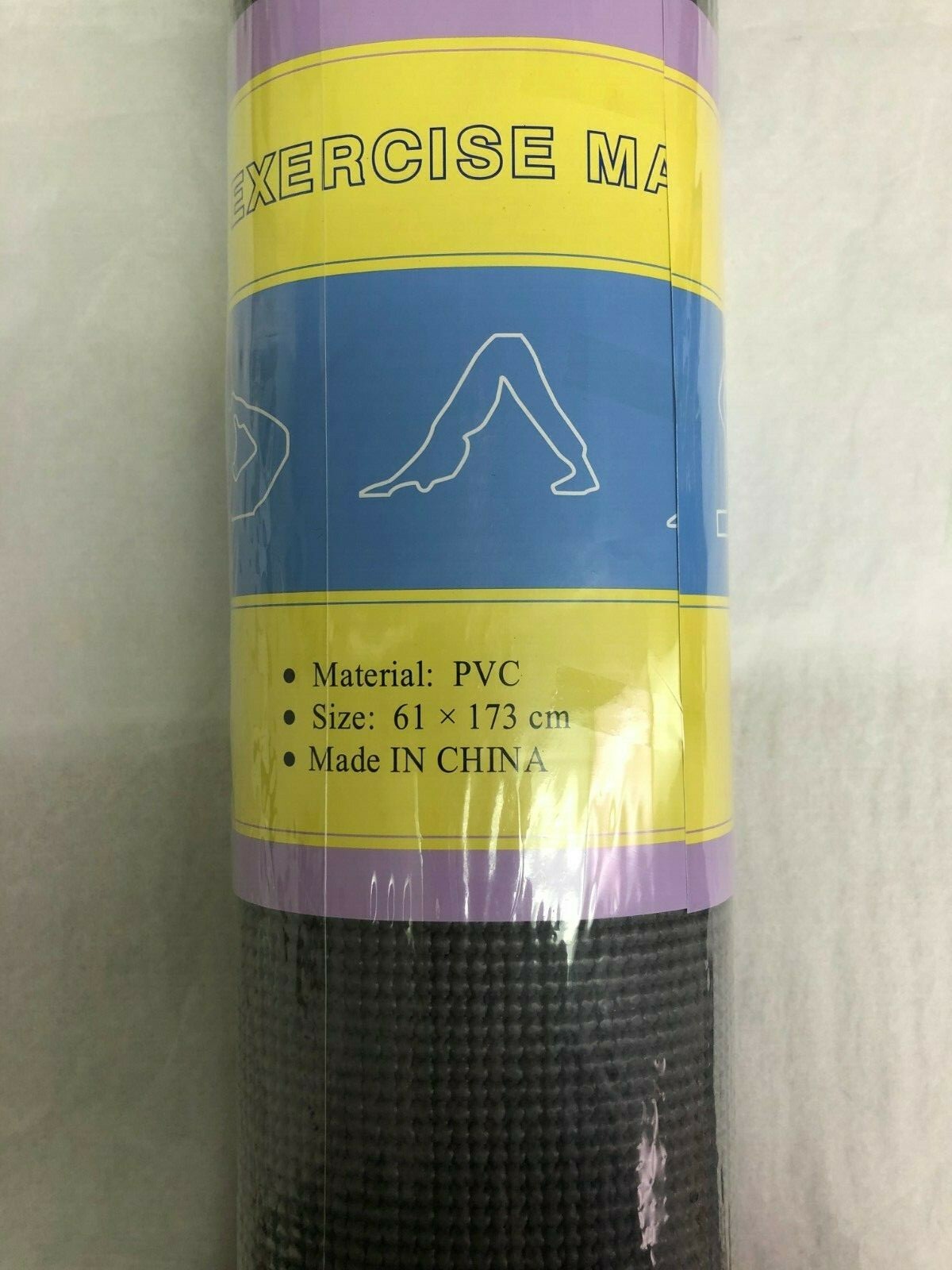 New Yoga Mat “61 X 173 cm” PVC Material- Soft Anti Slip