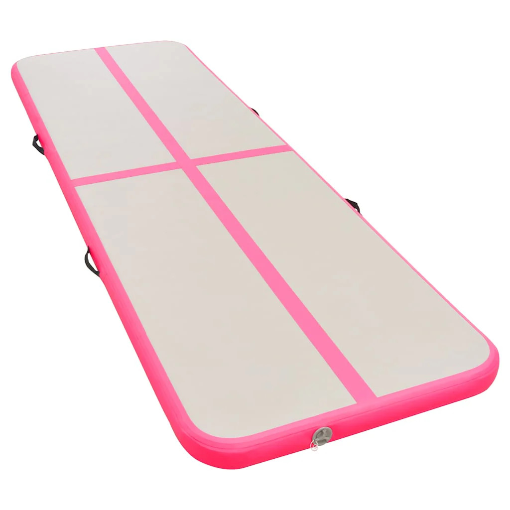 Gymnastics Mat with Pumps Inflatable 400x100x10 cm PVC P