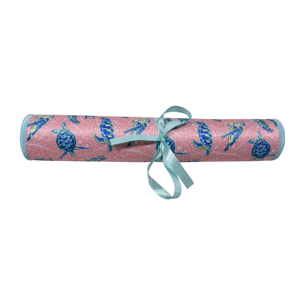 The Coral Palms® Swimsuit Saver Roll-up Neoprene Mat – Solely Sea Turtles