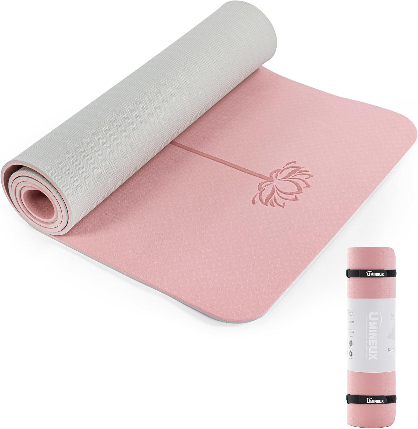 Yoga Mat Extra Thick 1/3” & 2/5″ Non Slip Yoga Mats for Women Eco Friendly TPE
