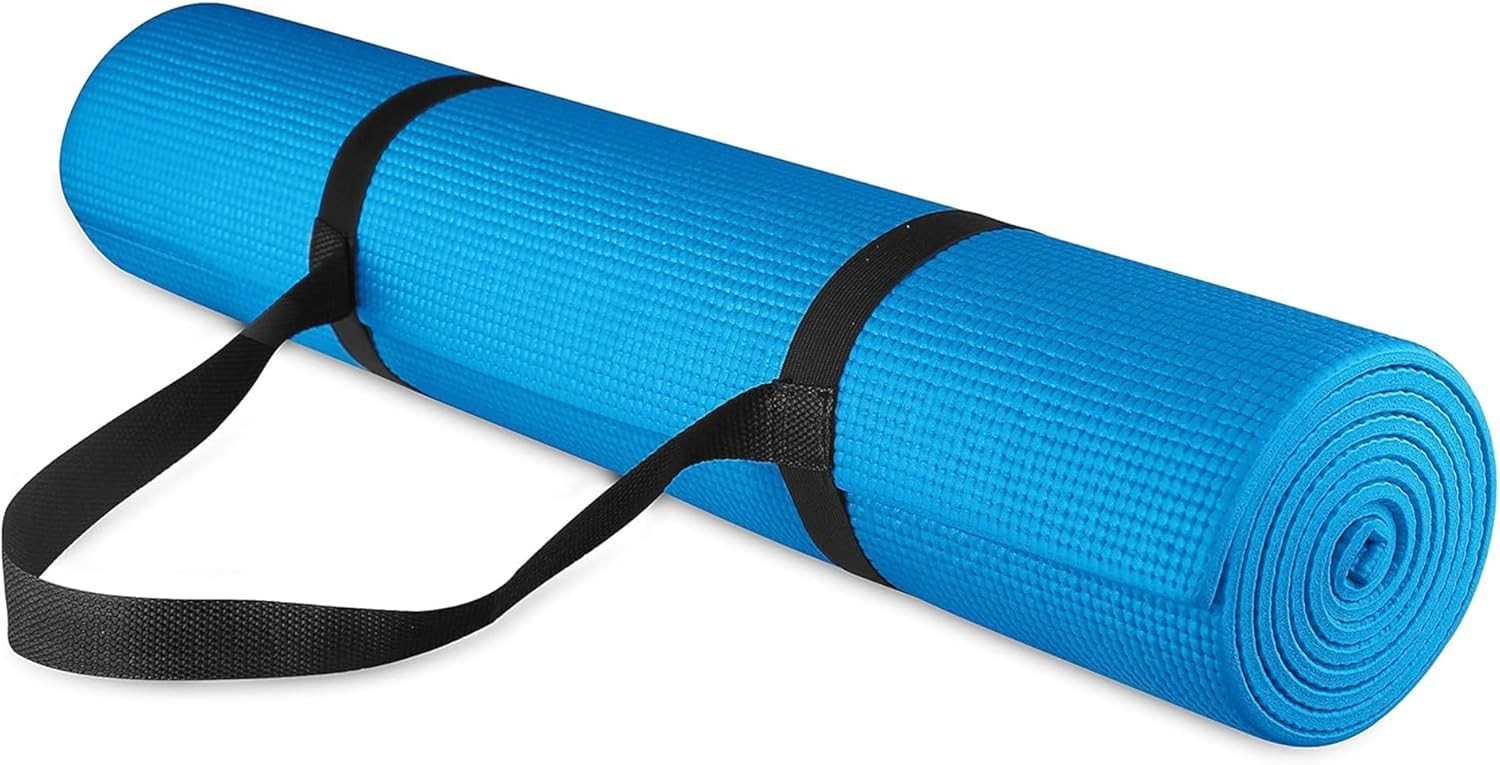yoga mat thick-All Purpose 1/4-Inch High Density Anti-Tear Exercise Yoga Mat