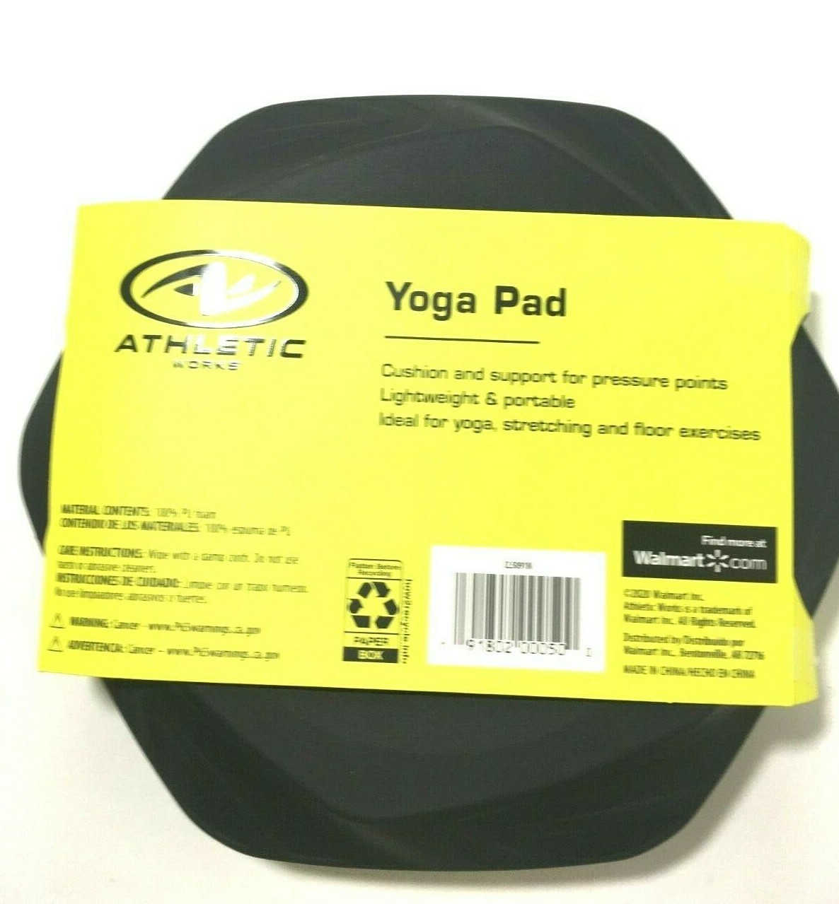 Athletic Works Yoga Pad Hexagon 100% PU foam 2 Pack Cushion Pressure Points