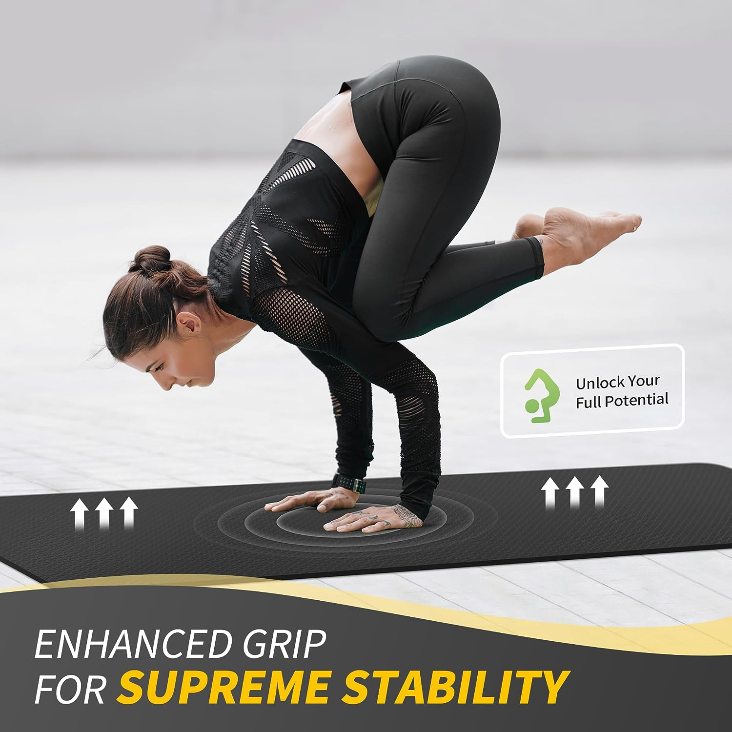 Yoga Mat for Women Men Kids, 1/3 & 1/4 & 2/5 Inch Extra Thick Yoga Mat Non Slip,