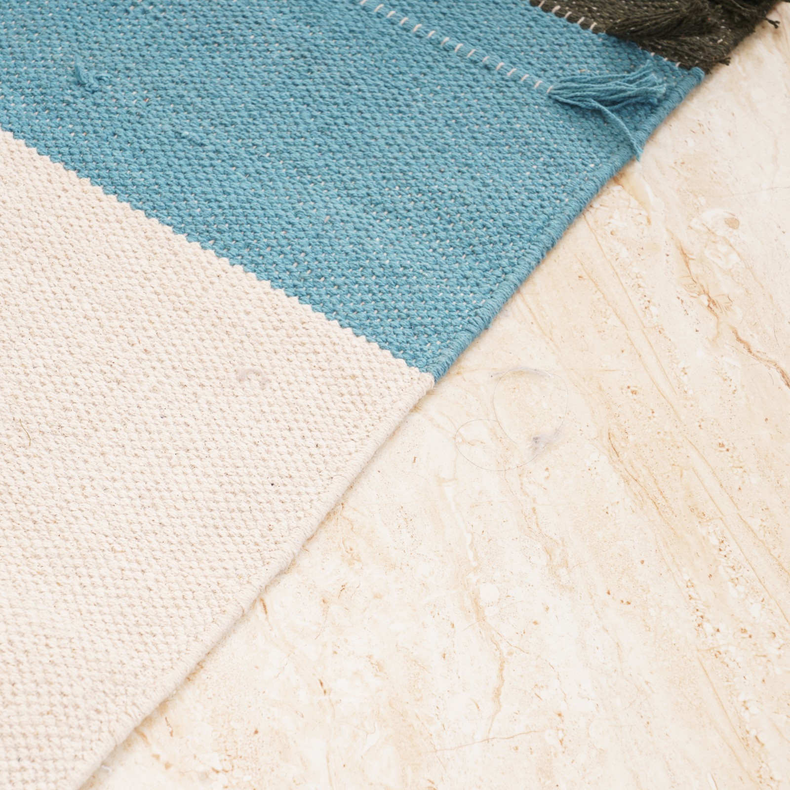 Eco Friendly Handmade Cotton Yoga Mat Handwoven Soft Skin Friendly Meditation