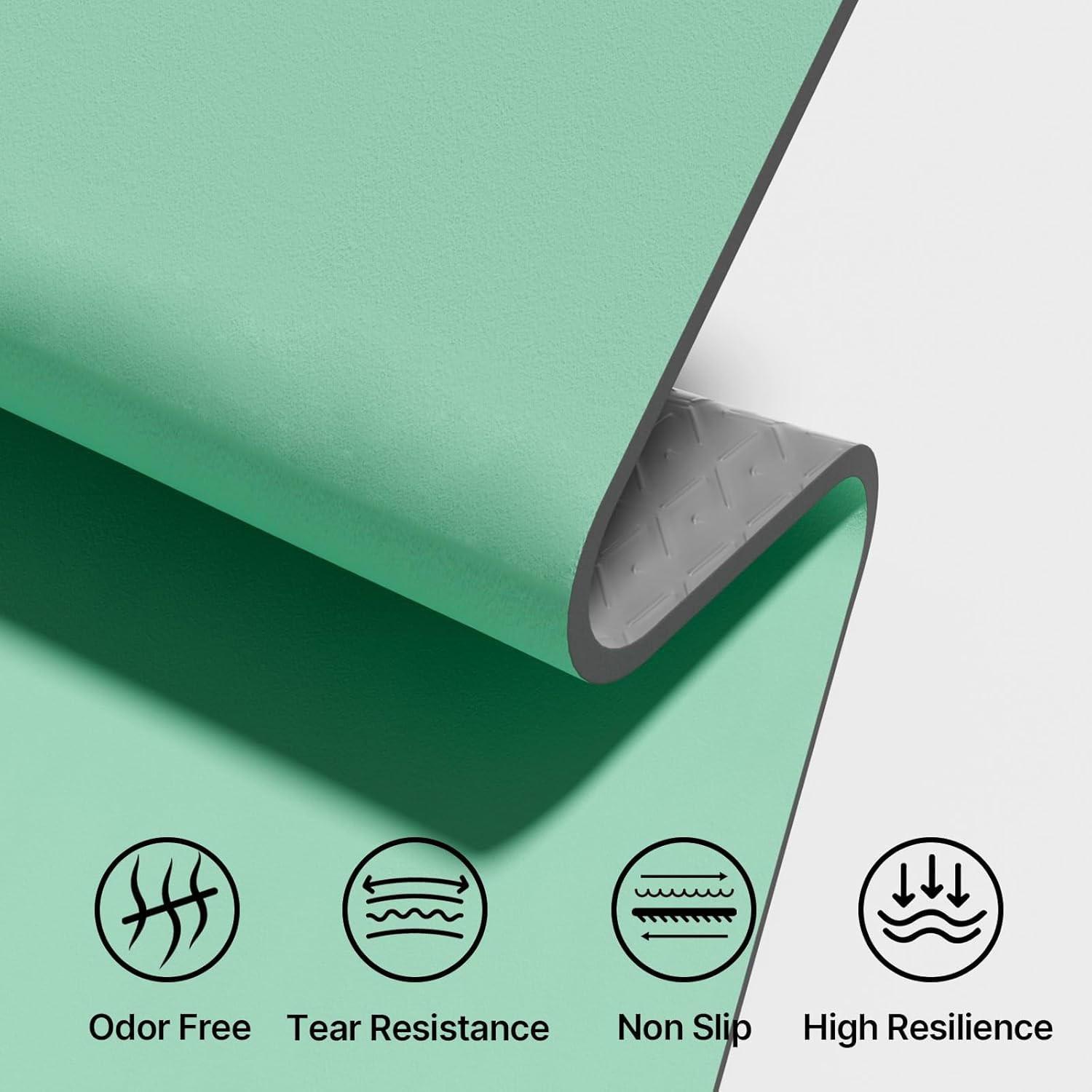 Yoga Mat 10Mm Thick, Suede&Tpe Exercise Mat, 76″L*28″W Extra Long, 0.4 Inches So